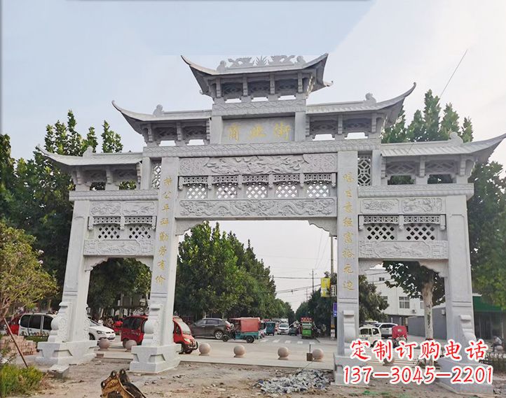 泰安石雕牌坊-人物雕塑定制