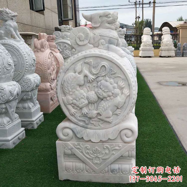 泰安石雕牌坊抱鼓石,有艺术气息的雕塑定制