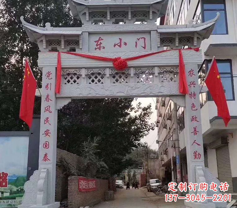 泰安精美锻铸牌楼雕塑,展现独特艺术魅力