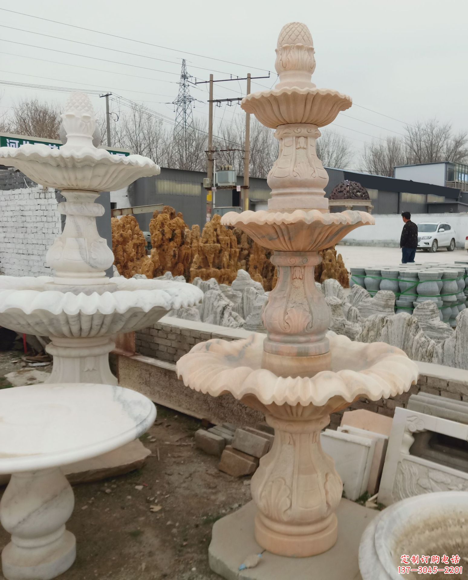 泰安精美石雕喷泉风水球,为家居增添灵气