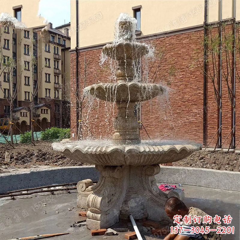泰安中领雕塑石喷泉雕塑