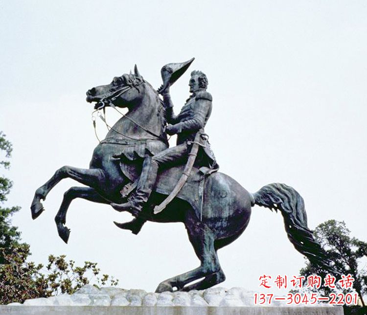 泰安石雕西方骑马人物雕塑