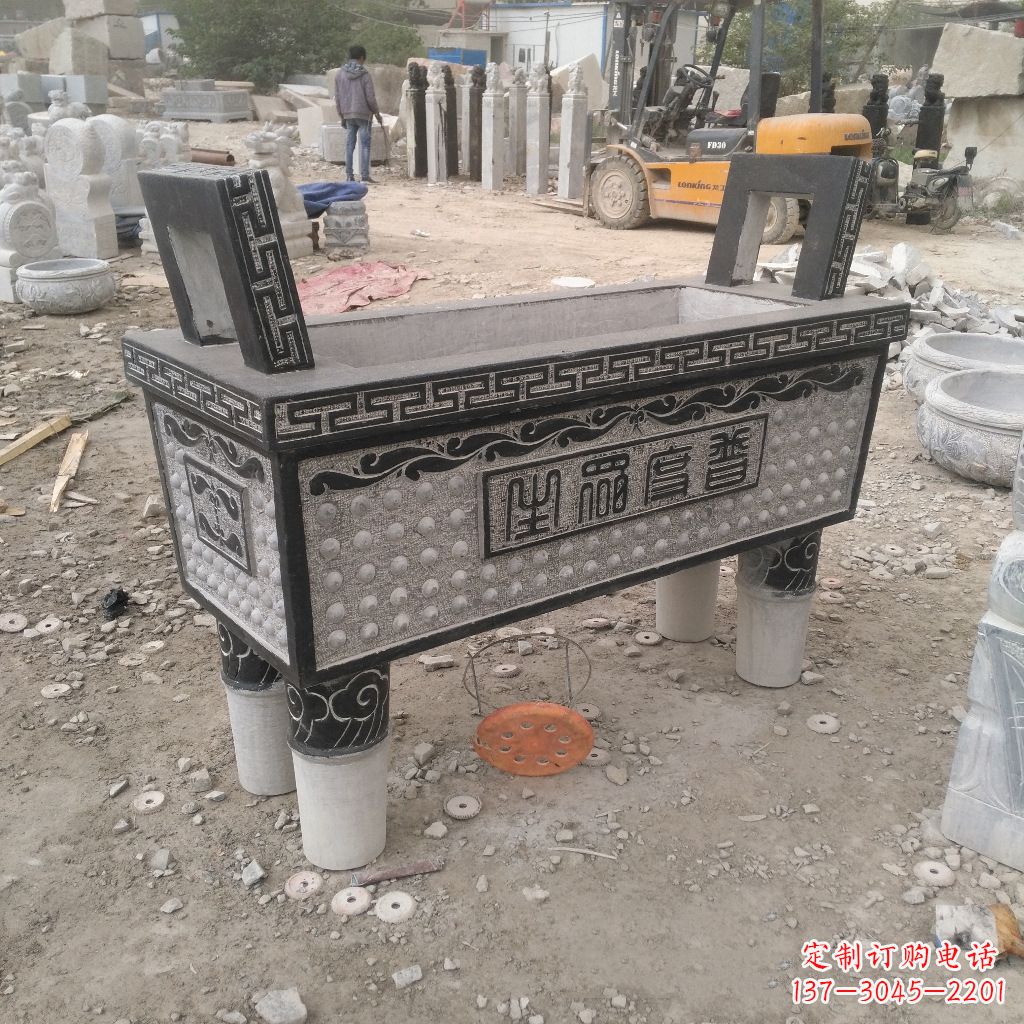 泰安石雕香炉鼎