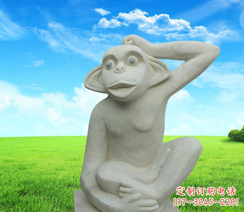 泰安石雕小猴子