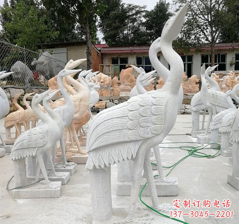 泰安石雕小仙鹤