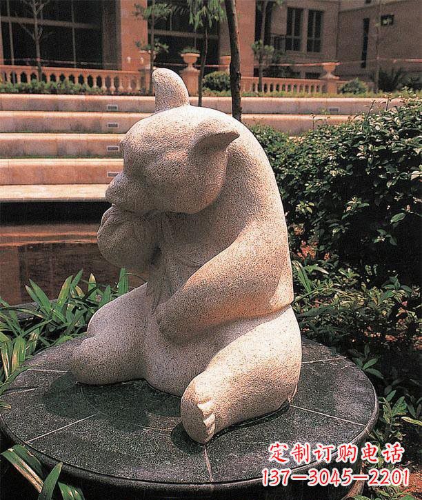泰安石雕熊猫