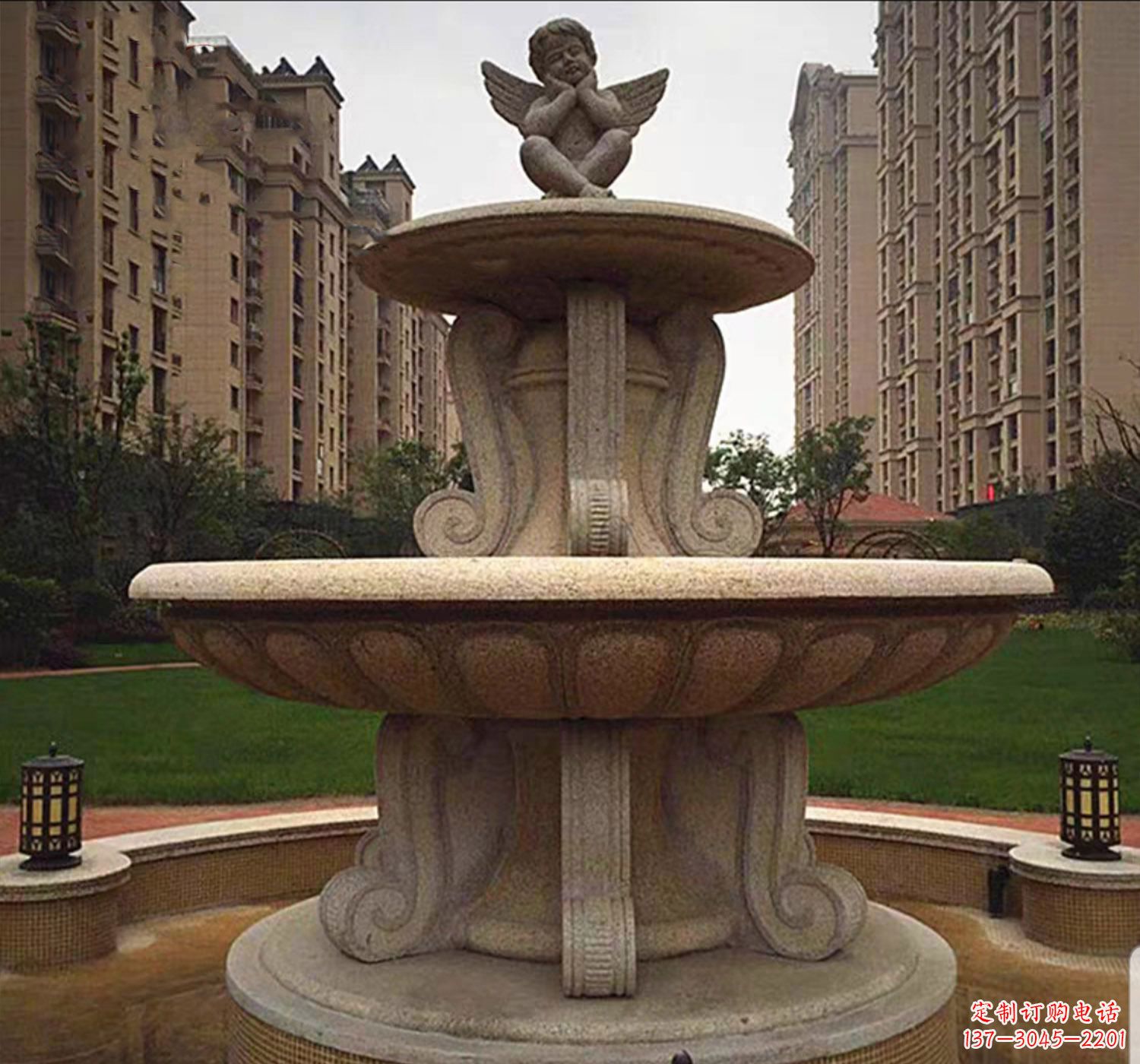 泰安石雕鱼喷泉
