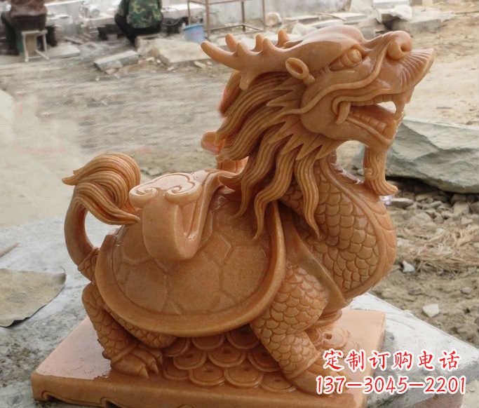 泰安石雕招财龙龟