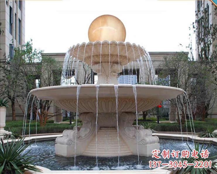 泰安石墩喷泉石雕
