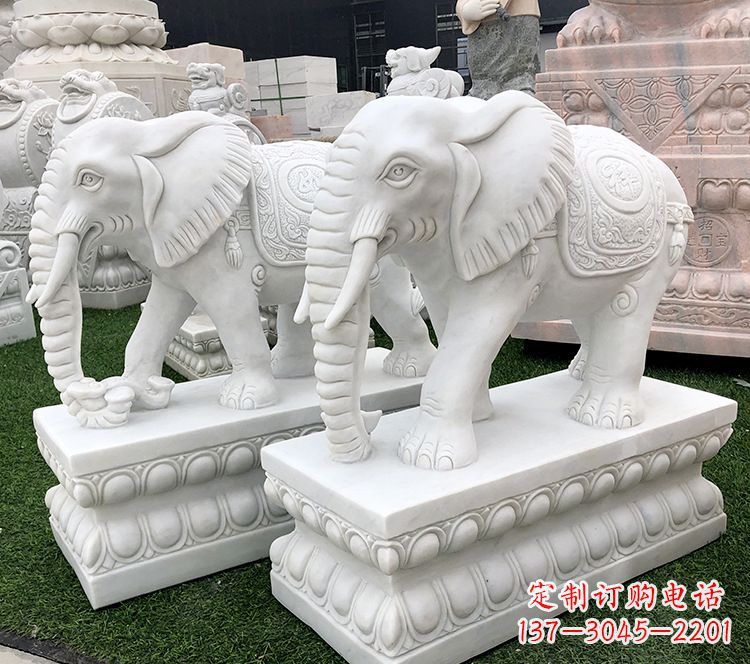 泰安石浮雕大象