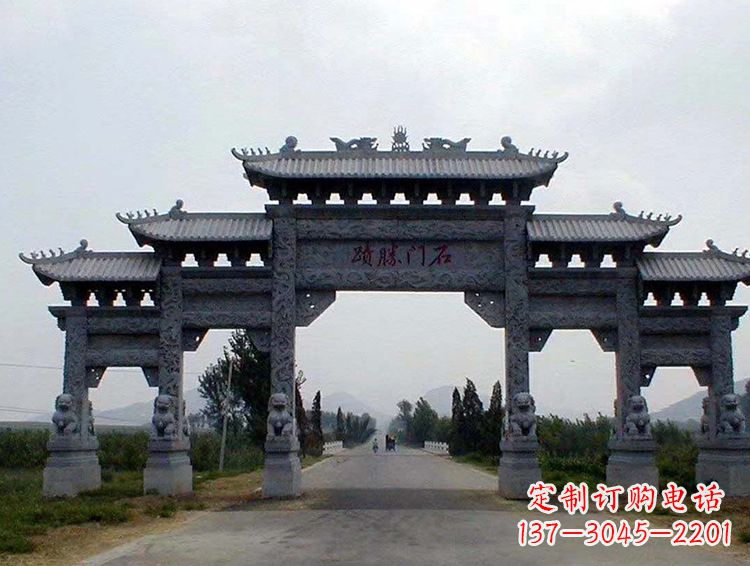 泰安石牌坊 斗楼