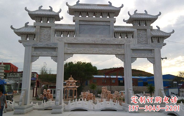 泰安石牌坊雕刻