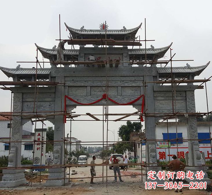 泰安石牌坊雕塑