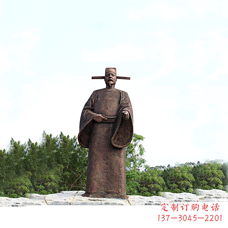 泰安世界法医学鼻祖纯铜宋慈公园景区终归历史名人雕像