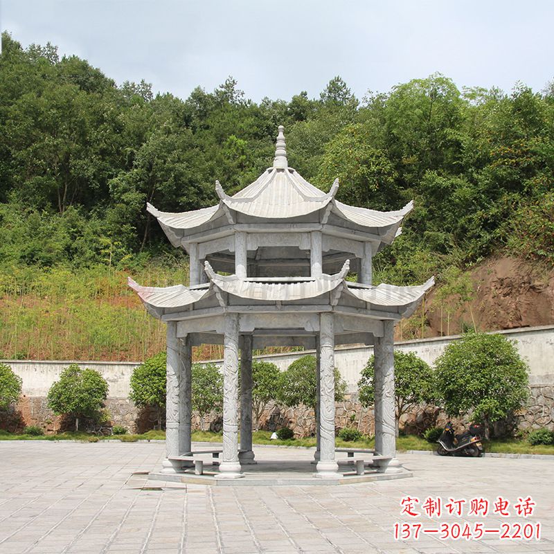 泰安双层庭院石凉亭