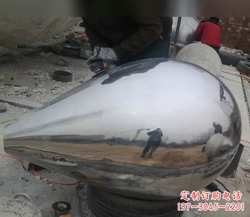 泰安水滴不锈钢商场雕塑