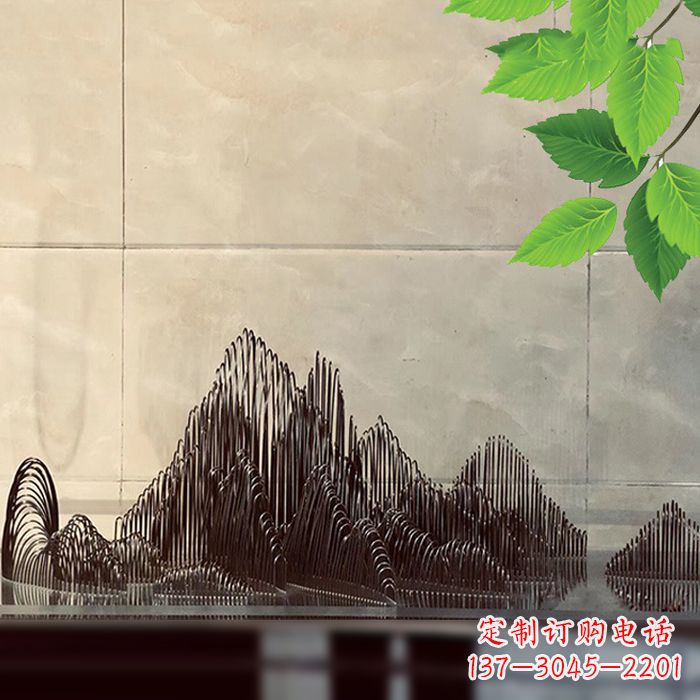泰安水景水池不锈钢假山雕塑