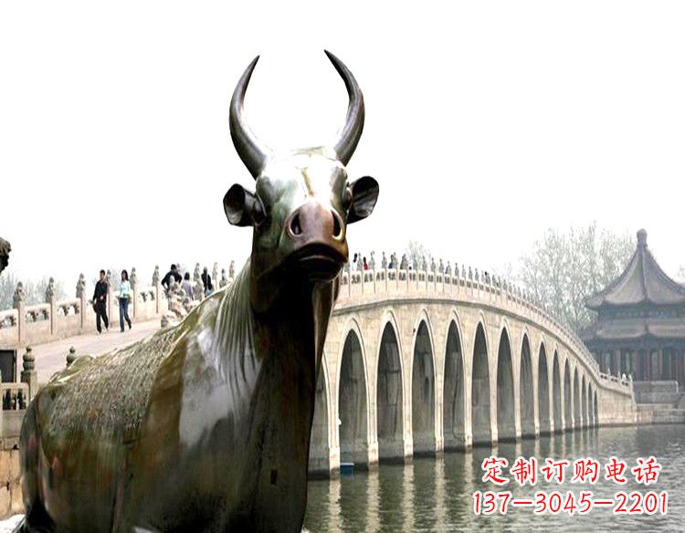 泰安水牛铜雕景观