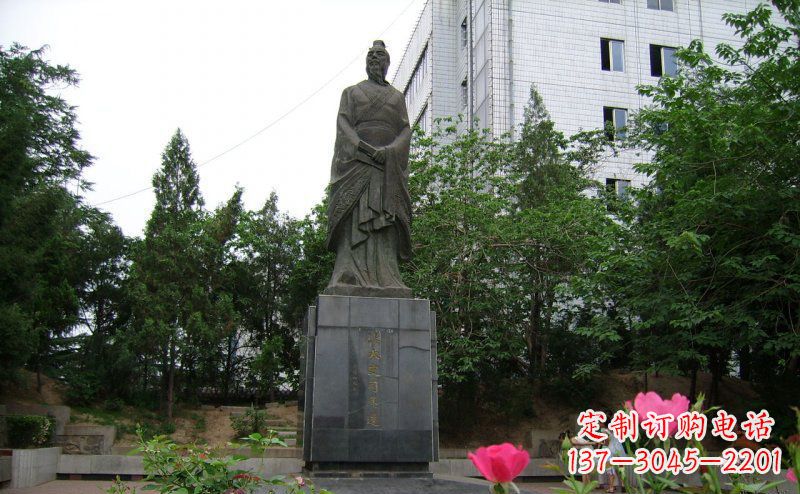 泰安司马迁古代名人铜雕