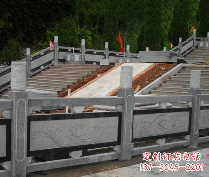 泰安寺庙景观仿古石栏板 (2)