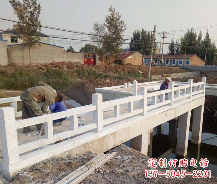 泰安寺庙景观汉白玉栏板石雕