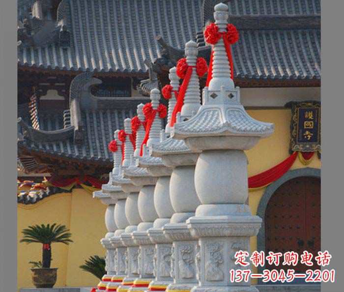 泰安寺庙景观舍利塔石雕
