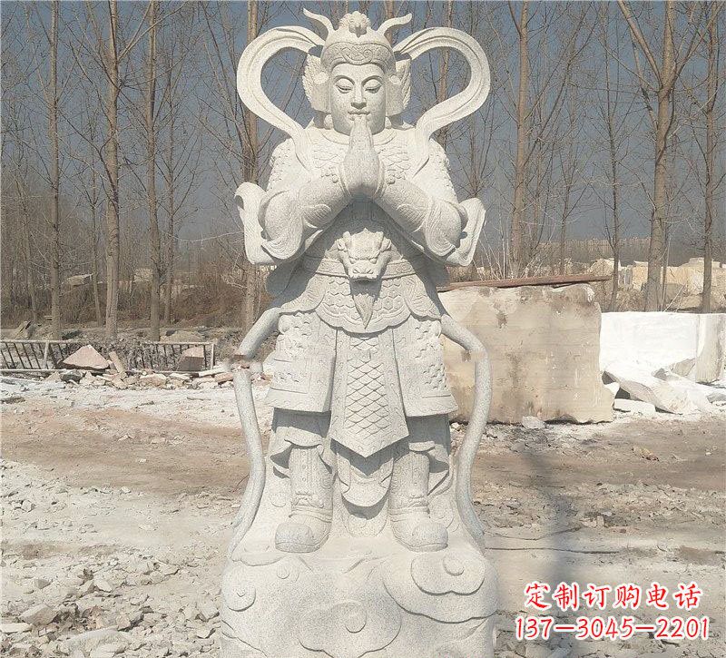 泰安寺庙韦陀菩萨雕塑