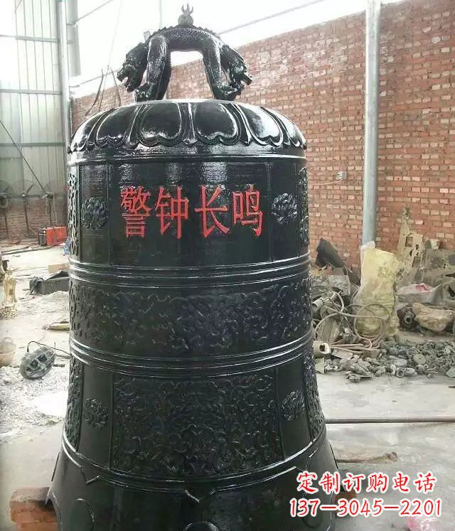 泰安寺庙铸铜钟铜雕 (4)
