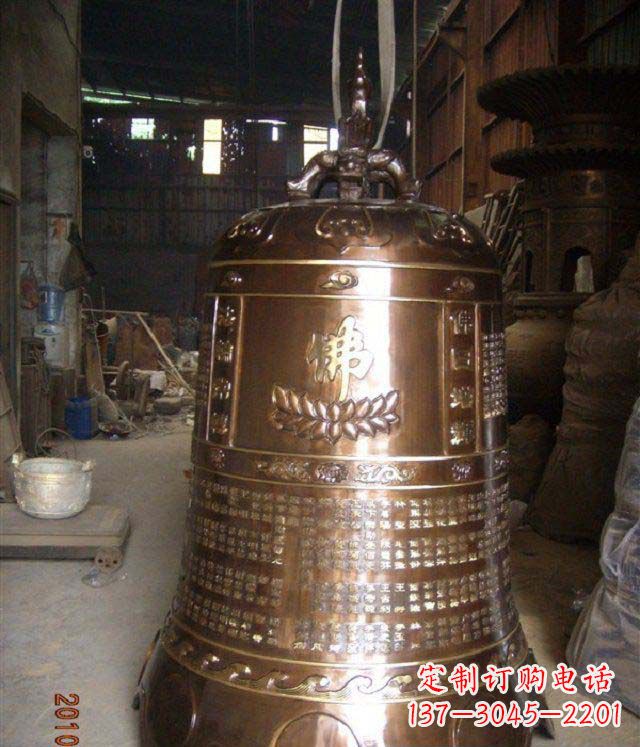 泰安寺庙铸铜钟铜雕
