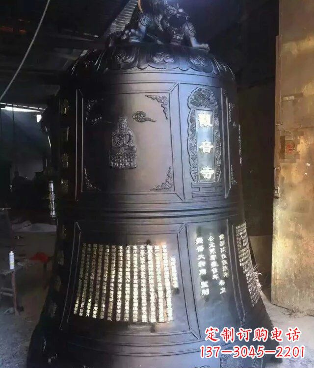 泰安寺庙铸铜钟铜雕_1