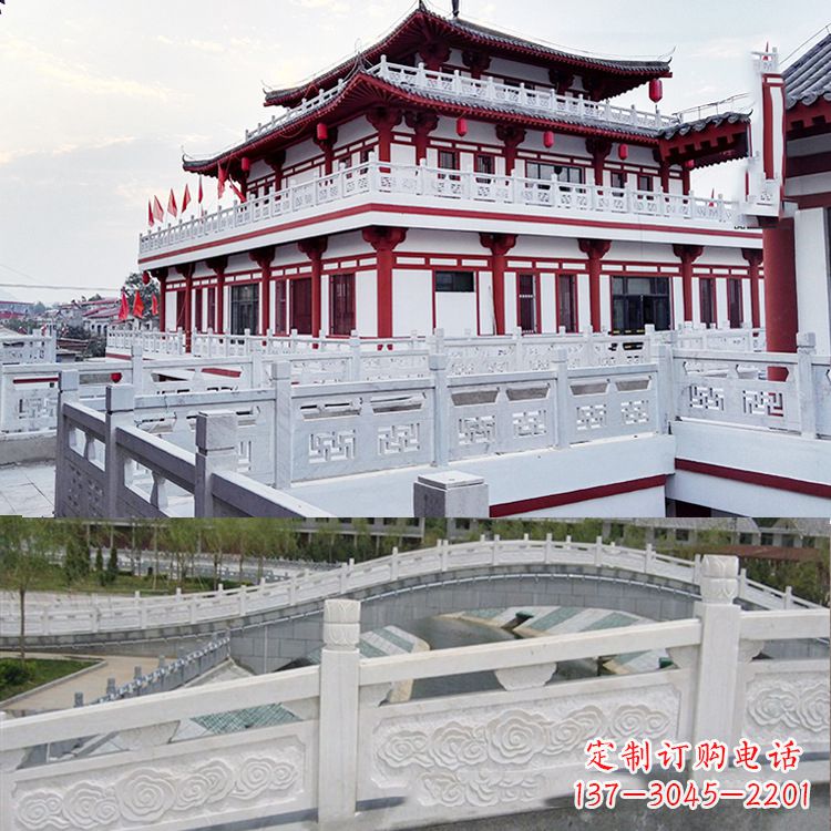 泰安寺院石栏板