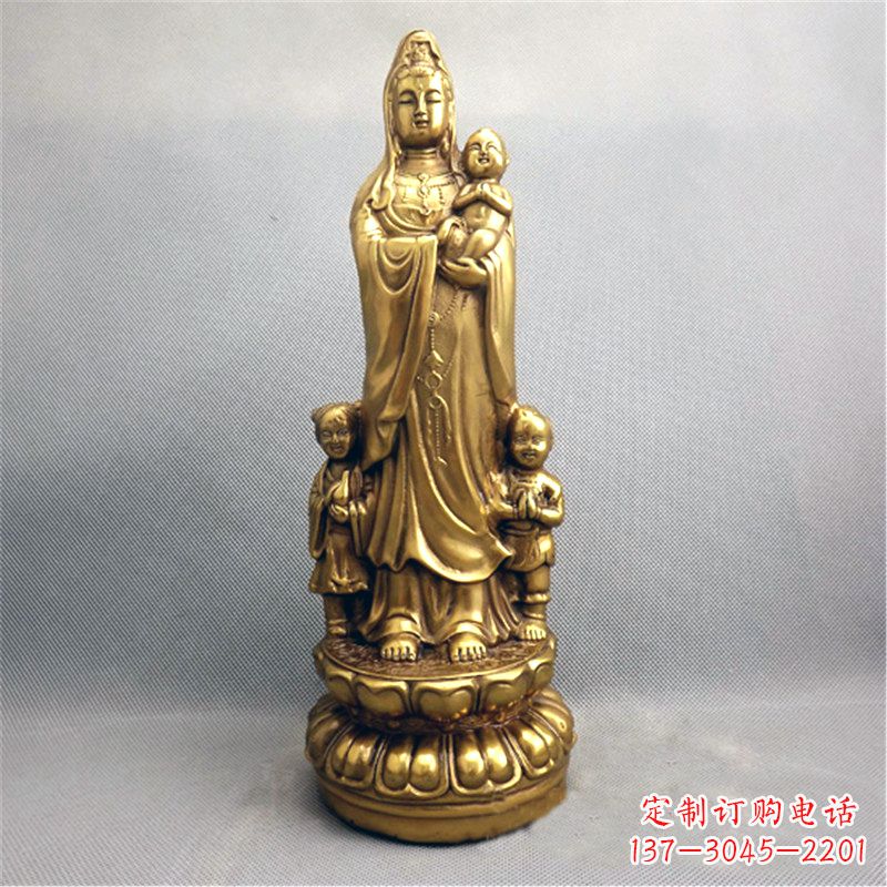 泰安送子观音纯铜雕塑