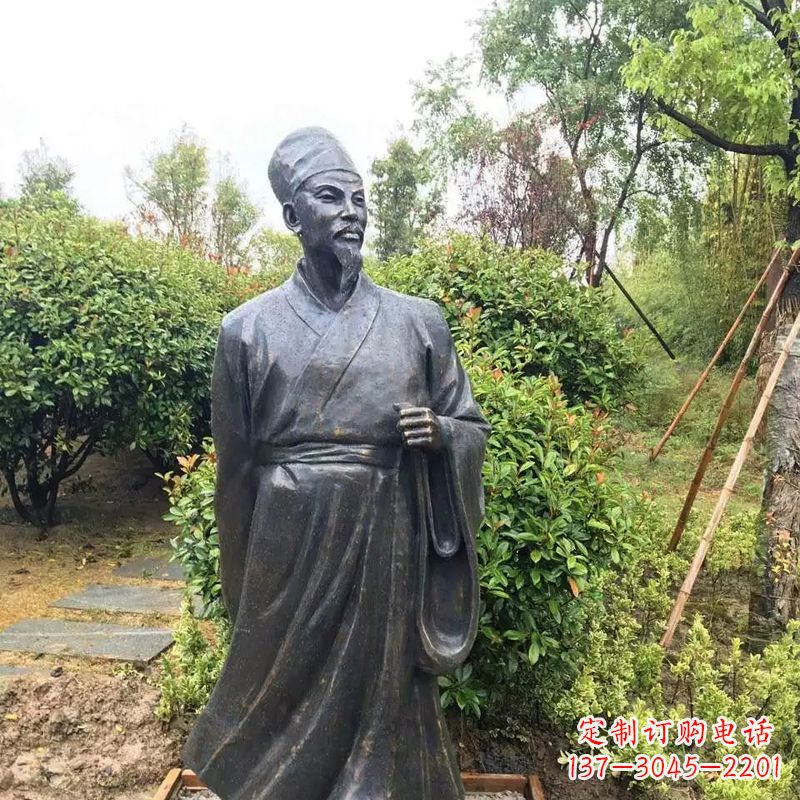 泰安苏东坡铸铜历史文化名人雕像