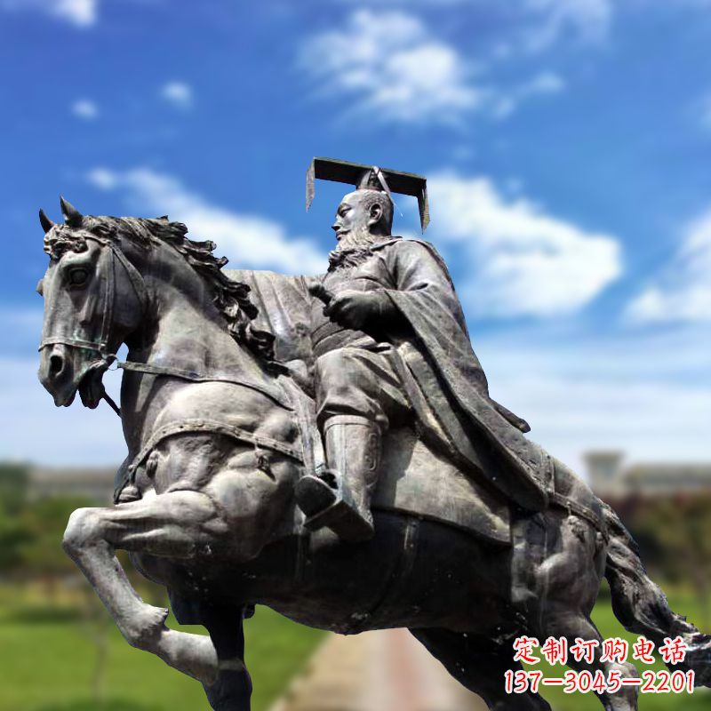 泰安隋文帝骑马雕塑