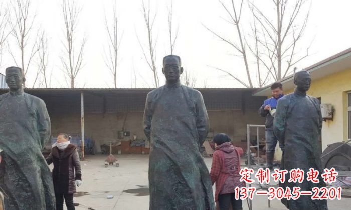 泰安陶行知人物铜雕 (3)