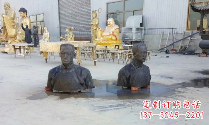 泰安陶行知半身像铜雕