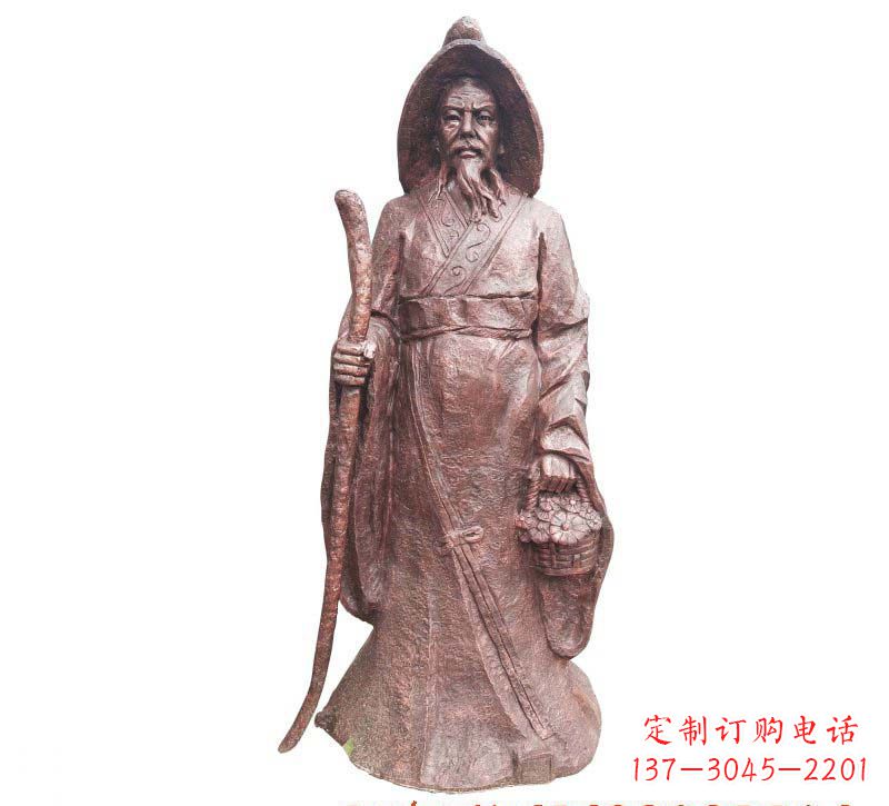 泰安陶渊明铜雕像