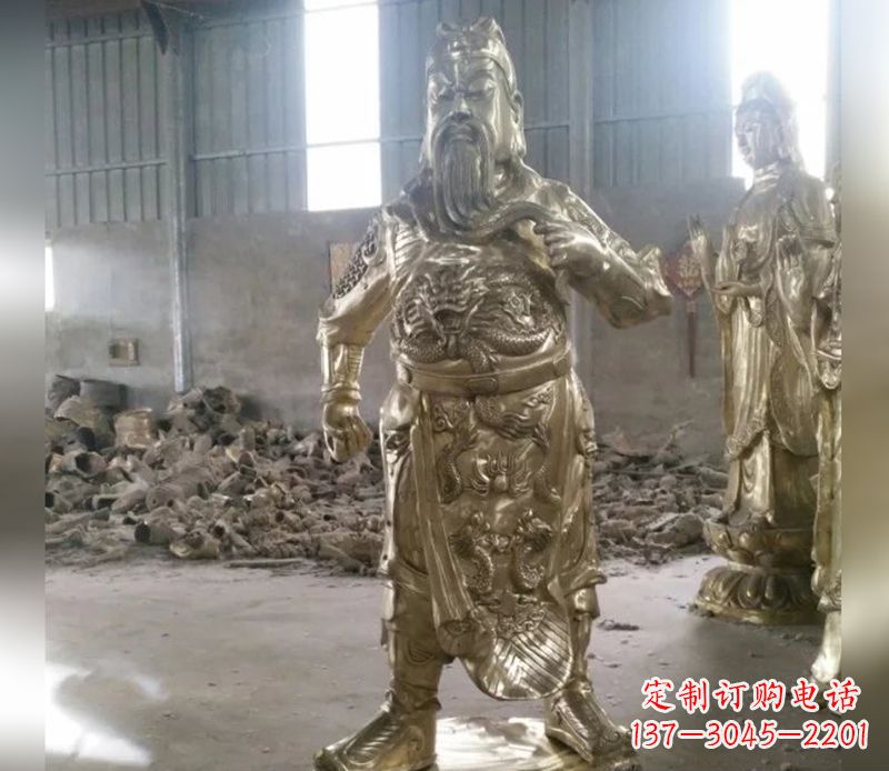 泰安提刀关公武财神铜雕