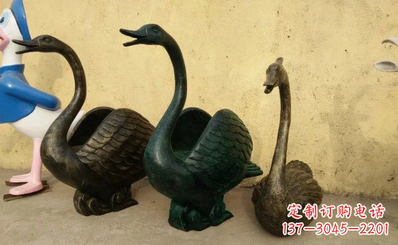 泰安天鹅动物铜雕 (3)