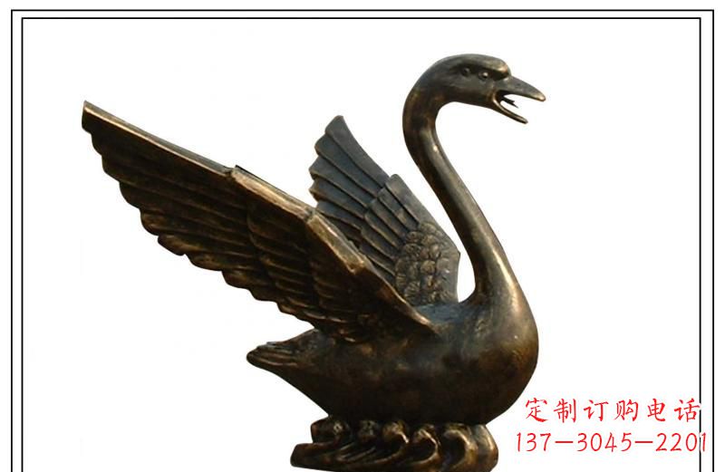泰安天鹅喷泉铜雕