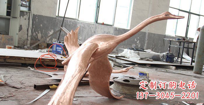 泰安天鹅铸铜动物铜雕