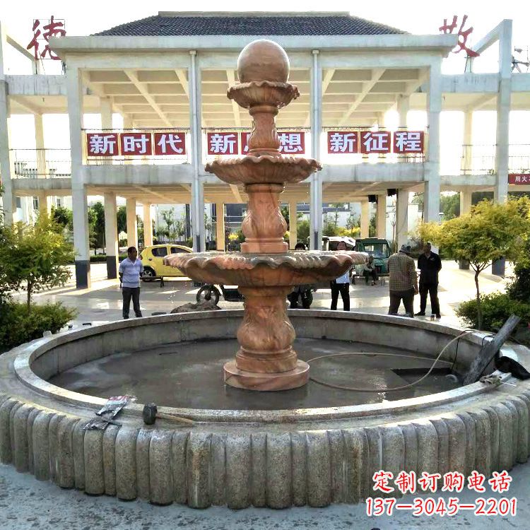 泰安天使喷泉石雕