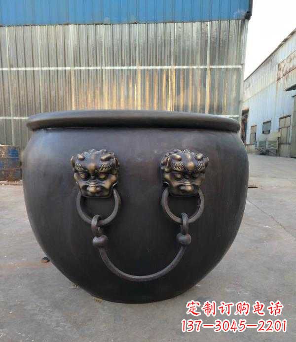 泰安庭院水缸铜雕