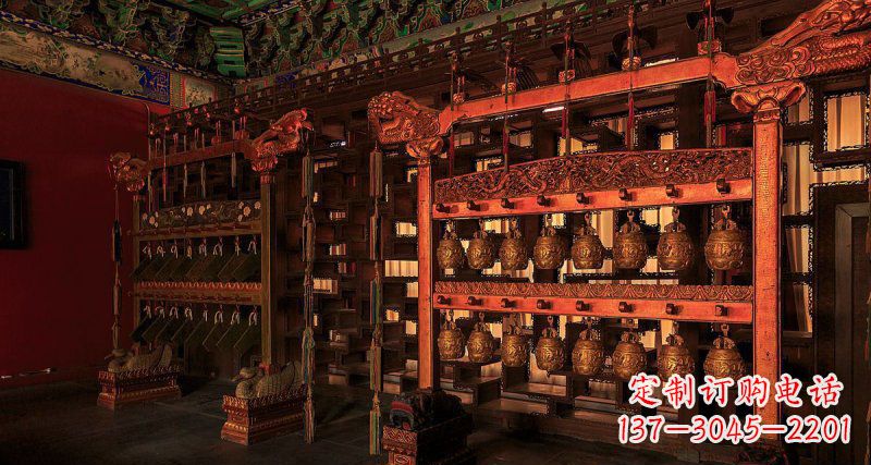 泰安铜编钟古代乐器铜雕