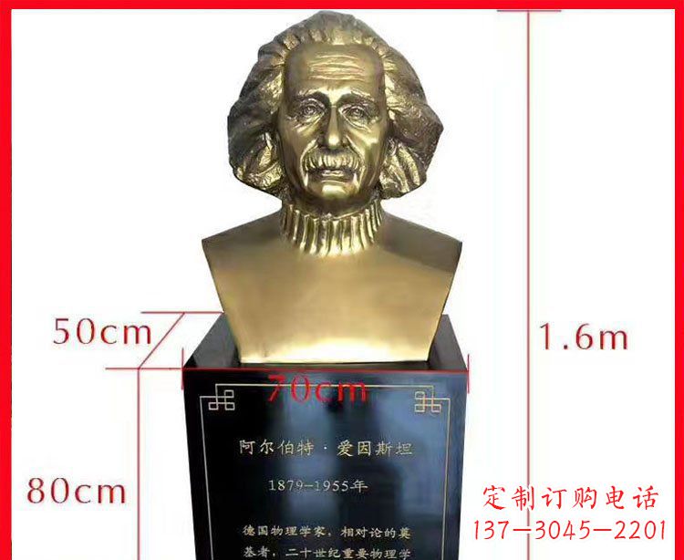 泰安铜雕爱因斯坦头像