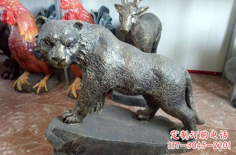 泰安铜雕豹子雕塑