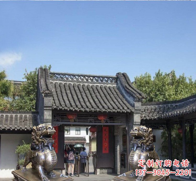 泰安铜雕北京狮子庭院动物雕塑
