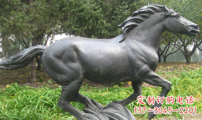 泰安铜雕奔马公园动物雕塑