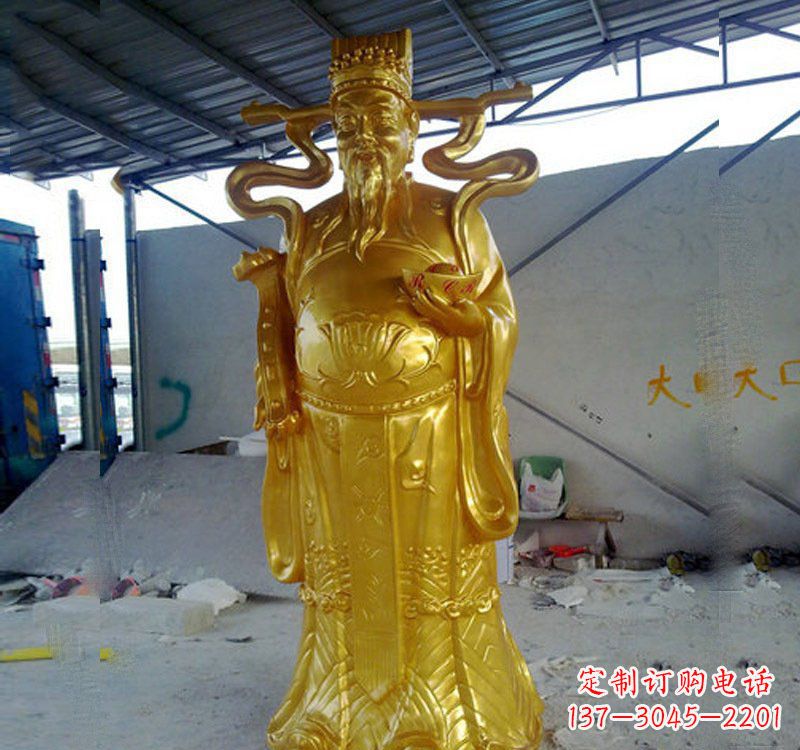 泰安铜雕财神雕像