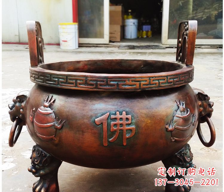 泰安铜雕祠堂景观香炉